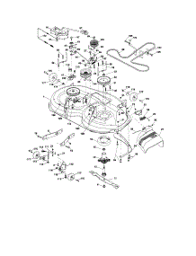 Mower Deck parts for Craftsman Front-Engine Lawn Tractor 917288250 from AppliancePartsPros.com