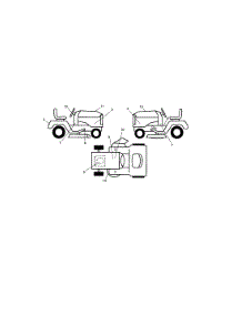 Decals parts for Craftsman Front-Engine Lawn Tractor 917288252 from AppliancePartsPros.com