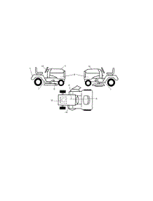 Decals parts for Craftsman Front-Engine Lawn Tractor 917288260 from AppliancePartsPros.com
