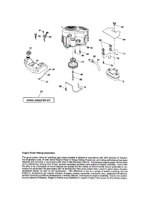 Engine parts for Craftsman Front-Engine Lawn Tractor 917288270 from AppliancePartsPros.com