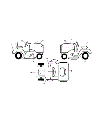Decals parts for Craftsman Front-Engine Lawn Tractor 917288270 from AppliancePartsPros.com