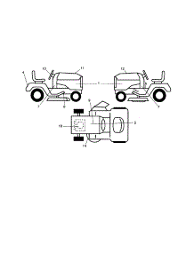 Decals parts for Craftsman Front-Engine Lawn Tractor 917288271 from AppliancePartsPros.com