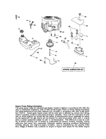 Engine parts for Craftsman Front-Engine Lawn Tractor 917288280 from AppliancePartsPros.com