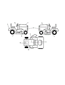 Decals parts for Craftsman Front-Engine Lawn Tractor 917288280 from AppliancePartsPros.com