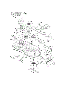Mower Deck parts for Craftsman Front-Engine Lawn Tractor 917288280 from AppliancePartsPros.com