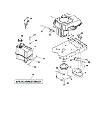 Engine parts for Craftsman Front-Engine Lawn Tractor 917288330 from AppliancePartsPros.com