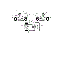 Decals parts for Craftsman Front-Engine Lawn Tractor 917288340 from AppliancePartsPros.com