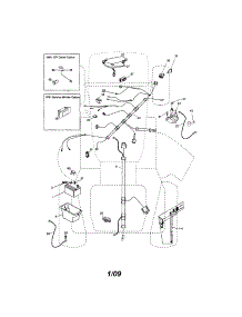 Electrical parts for Craftsman Front-Engine Lawn Tractor 917288341 from AppliancePartsPros.com