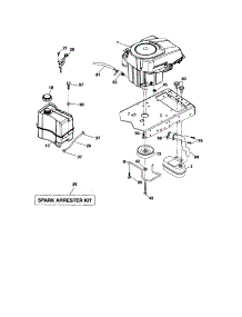 Engine parts for Craftsman Front-Engine Lawn Tractor 917288341 from AppliancePartsPros.com