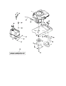 Engine parts for Craftsman Front-Engine Lawn Tractor 917288342 from AppliancePartsPros.com