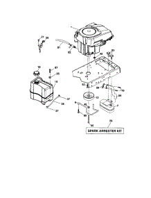 Engine parts for Craftsman Front-Engine Lawn Tractor 917288360 from AppliancePartsPros.com