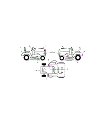 Decals parts for Craftsman Front-Engine Lawn Tractor 917288360 from AppliancePartsPros.com