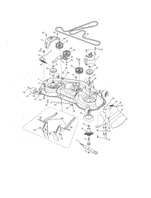 Mower Deck parts for Craftsman Front-Engine Lawn Tractor 917288420 from AppliancePartsPros.com