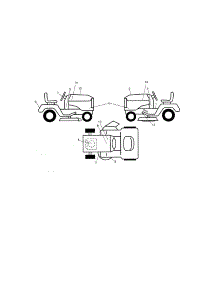 Decals parts for Craftsman Front-Engine Lawn Tractor 917288420 from AppliancePartsPros.com