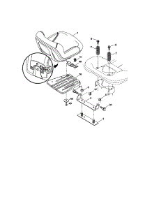 Seat Assembly parts for Craftsman Front-Engine Lawn Tractor 917288450 from AppliancePartsPros.com