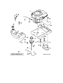 Engine parts for Craftsman Front-Engine Lawn Tractor 917288451 from AppliancePartsPros.com