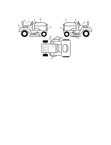 Decals parts for Craftsman Front-Engine Lawn Tractor 917288451 from AppliancePartsPros.com