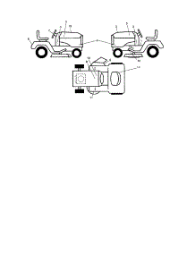 Decals parts for Craftsman Front-Engine Lawn Tractor 917288460 from AppliancePartsPros.com