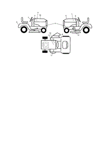 Decals parts for Craftsman Front-Engine Lawn Tractor 917288461 from AppliancePartsPros.com
