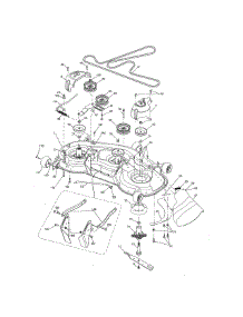 Mower Deck parts for Craftsman Front-Engine Lawn Tractor 917288480 from AppliancePartsPros.com
