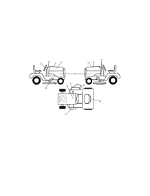 Decals parts for Craftsman Front-Engine Lawn Tractor 917288480 from AppliancePartsPros.com