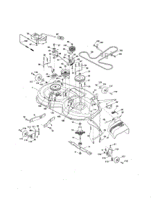 Mower Deck parts for Craftsman Front-Engine Lawn Tractor 917288510 from AppliancePartsPros.com