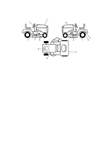 Decals parts for Craftsman Front-Engine Lawn Tractor 917288512 from AppliancePartsPros.com