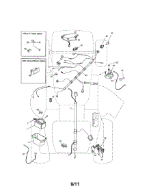 Electrical parts for Craftsman Front-Engine Lawn Tractor 917288515 from AppliancePartsPros.com