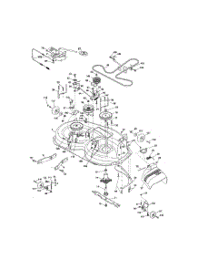 Mower Deck parts for Craftsman Front-Engine Lawn Tractor 917288517 from AppliancePartsPros.com