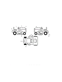 Decals parts for Craftsman Front-Engine Lawn Tractor 917288520 from AppliancePartsPros.com