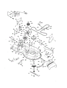 Mower Deck parts for Craftsman Front-Engine Lawn Tractor 917288522 from AppliancePartsPros.com