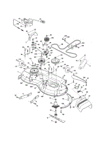 Mower Deck parts for Craftsman Front-Engine Lawn Tractor 917288523 from AppliancePartsPros.com
