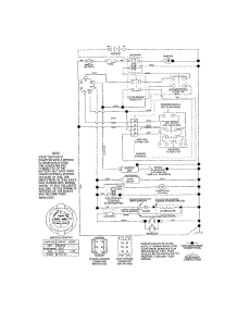 Schematic Diagram parts for Craftsman Front-Engine Lawn Tractor 917288523 from AppliancePartsPros.com