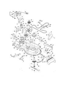 Mower Deck parts for Craftsman Front-Engine Lawn Tractor 917288524 from AppliancePartsPros.com