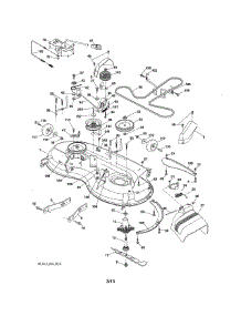 Mower Deck parts for Craftsman Front-Engine Lawn Tractor 917288532 from AppliancePartsPros.com