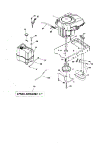 Engine parts for Craftsman Front-Engine Lawn Tractor 917288533 from AppliancePartsPros.com