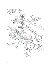 Mower Deck parts for Craftsman Front-Engine Lawn Tractor 917288533 from AppliancePartsPros.com