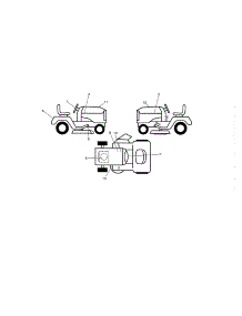 Decals parts for Craftsman Front-Engine Lawn Tractor 917288560 from AppliancePartsPros.com