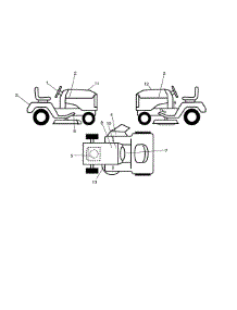 Decals parts for Craftsman Front-Engine Lawn Tractor 917288561 from AppliancePartsPros.com