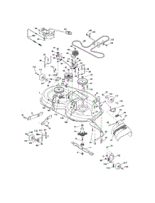 Mower Deck parts for Craftsman Front-Engine Lawn Tractor 917288563 from AppliancePartsPros.com