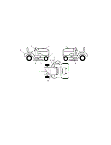 Decals parts for Craftsman Front-Engine Lawn Tractor 917288563 from AppliancePartsPros.com