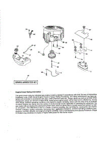 Engine parts for Craftsman Front-Engine Lawn Tractor 917288572 from AppliancePartsPros.com