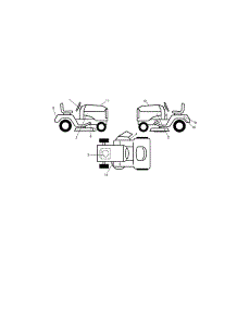 Decals parts for Craftsman Front-Engine Lawn Tractor 917288572 from AppliancePartsPros.com