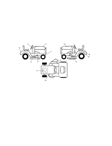 Decals parts for Craftsman Front-Engine Lawn Tractor 917288573 from AppliancePartsPros.com