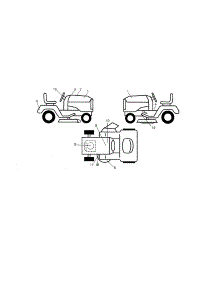 Decals parts for Craftsman Front-Engine Lawn Tractor 917288580 from AppliancePartsPros.com