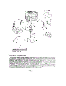 Engine parts for Craftsman Front-Engine Lawn Tractor 917288583 from AppliancePartsPros.com