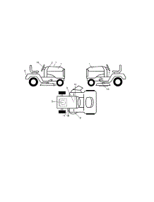 Decals parts for Craftsman Front-Engine Lawn Tractor 917288583 from AppliancePartsPros.com