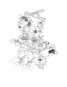 Mower Deck parts for Craftsman Front-Engine Lawn Tractor 917288600 from AppliancePartsPros.com