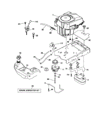 Engine parts for Craftsman Front-Engine Lawn Tractor 917288610 from AppliancePartsPros.com