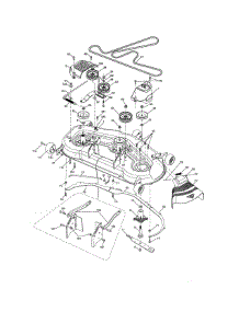Mower Deck parts for Craftsman Front-Engine Lawn Tractor 917288610 from AppliancePartsPros.com